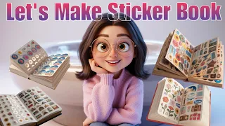 I made a Sticker book at Home😯💜✨ |#handmade #viral #diy #howtomake #trending #craft