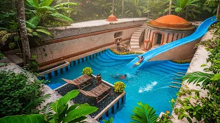 100 Days How I Built 10M Dollars Underground White House and Swimming Pool with a Water Slide Park