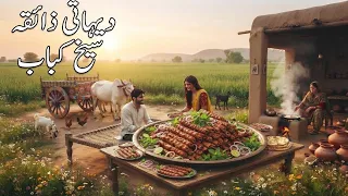 Village Style Seekh Kabab Recipe with Butter Roti & Chutney | Dehati Zaiqa