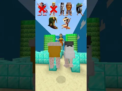 Closing One Door - Go through the Labyrinth VS Italian Brainrot Mobs 2  #minecraft #italianbrainrot