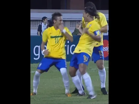 NEYMAR E RONALDINHO SHOW VS ARGENTINA