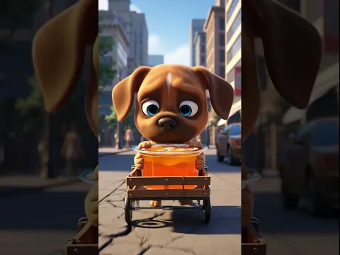 Cute Dog’s Sweet Mission! Giant Orange Jelly Surprise & the Most Heartwarming Spoonful! 🍊🐶✨