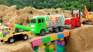 收集有趣的視頻挖土機翻斗车玩具
