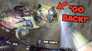 we got lost in an underground tunnel