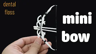 How to make a mini bow from dental floss | DIY