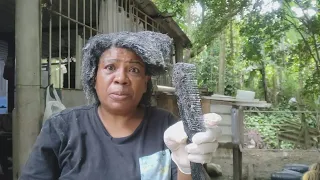 Não achei salão para fazer o cabelo e resolvi fazer em casa mesmo