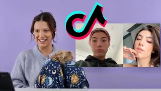 Following Charli D'amelios make up routine / *tiktok* Reaction