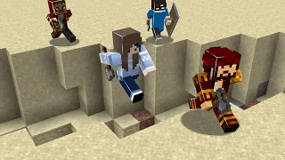 Minecraft SPEEDRUNNER VS 3 CAÇADORES