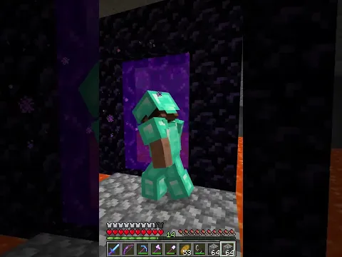 Wait for it…😈 (the end😱) #minecraft #shorts