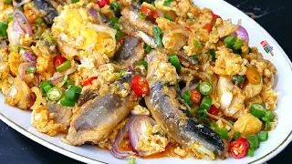 ปลากระป๋องผัดไข่ มันดีเกินคาด กับเมนูเรียกน้ำย่อย อร่อยลงตัวจนลืมอิ่ม