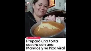 🍰🥤 ¡LOCURA TOTAL! PREPARÓ UNA TORTA CASERA CON MANAOS Y ES FUROR EN REDES | #QUEPASASALTA