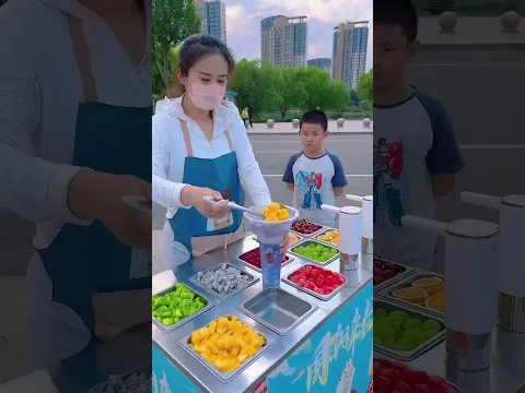 🥰 Satisfying with street food 🥳 #streetfood #satisfying #satisfyingvideo