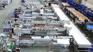 6 Lanes Automatic Packing Line For Enrobed Wafer-Soontrue Packing Machinery