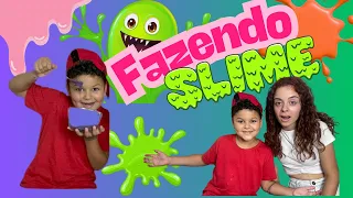 FAZENDO SLIME COM MINHA TIA 👻
