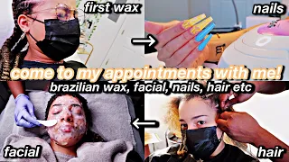 come to my appts with me! BRAZILIAN wax, facial, nails, hair etc. | Azlia Williams