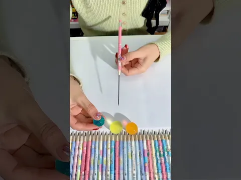 पेंसिल की नोक पर जेली बॉल क्यों लगाई? 😱✏️ फिर हुआ बड़ा खुलासा! #shorts #stationery