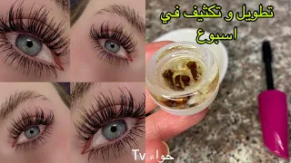 سر تطويل وتكثيف الرموش والحواجب بسرعة مذهلة!