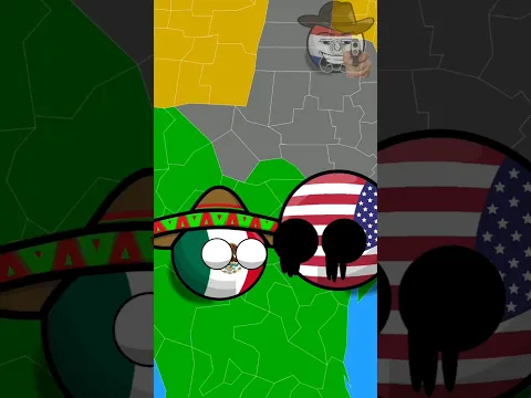 México se roba a Texas #countryballs #humor #polandball