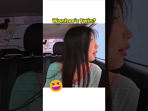 When Wonhee saw her twin during drive thru!😆