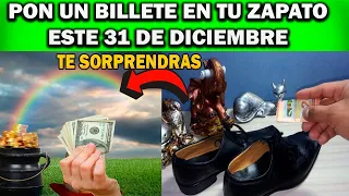 Coloca un billete en tu zapato este fin de año y te sorprenderás lo que pasa!