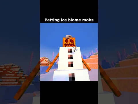 Petting ice biome mobs