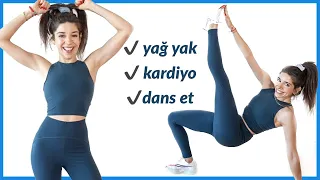 Eğlenerek Yağ Yakıyoruz 🔥 8 Dakikada Evde & Ekipmansız Tüm Vücut Egzersizi