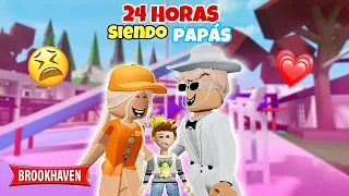 24 HORAS SIENDO PAPAS 🤯 DE TERNURE CON SHARBLOX 🔥 Roblox