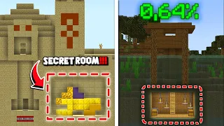 I Found Minecraft Rare Hidden Secret Rooms