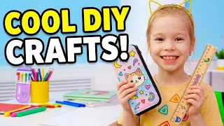 Cool DIY School Crafts, Cute Creations, and More Kids Fun ✏️