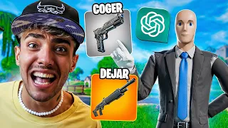 FORTNITE pero... LA IA DECIDE MI PARTIDA *sale bien creo*