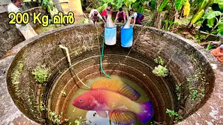 വീട്ടുമുറ്റത്തെ കൂറ്റൻ കിണർ വറ്റിച്ചപ്പോൾ..!!