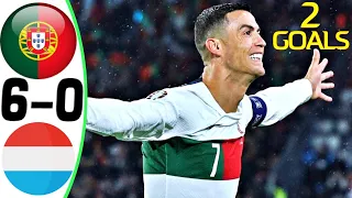 Portugal vs Luxembourg 6-0 - All Goals and Highlights - 2023 🤯 Ronaldo 2 Goals