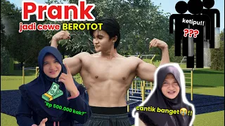 Prank jadi CEWE KUAT di tempat Olahraga!! Sampai kalah Challange 500 ribu!!! ||wilianugrah