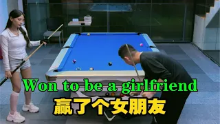 Zhang Zhenhui billiard teaching [won a girlfriend] billiard passersby game