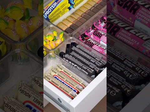 Best SNACK DRAWER ORGANIZATION 🍭 #viral #asmr #satisfying #organization #candy #food #aesthetic
