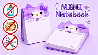 Hello Kitty Notebook | No glue No Scissor | Origami School Stationery 😍 DIY Paper Craft 