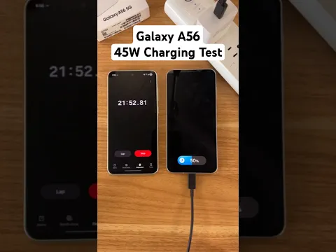 Samsung Galaxy A56 45W Charging Test!