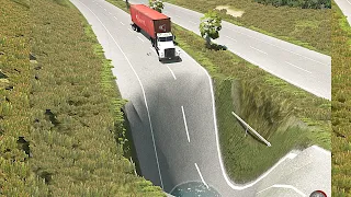 Cars vs Giant Pit – BeamNG.Drive Awesome Gameplay | Boom Beamng Boom | BeamNG.Drive