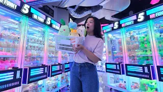 MAIN MESIN CAPIT DI HI! FUNNY SUPERMALL KARAWACI DAPET BONEKA 1 KERANJANG?!