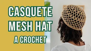 Casquete a Crochet - Mesh Hat Paso a Paso