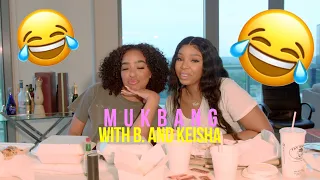 Mukbang with B. Simone and LightSkinKeisha [HILARIOUS]
