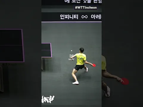The speed of a table tennis ball during a rally is ___ 👀 #WTTIncheon #Shorts