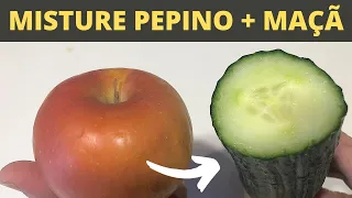 VEJA porque eu misturo PEPINO E MAÇÃ | É IMPRESSIONANTE O RESULTADO!