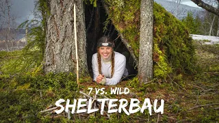 Erstes Survival Shelter meines Lebens | 7 vs. Wild Selbstversuch