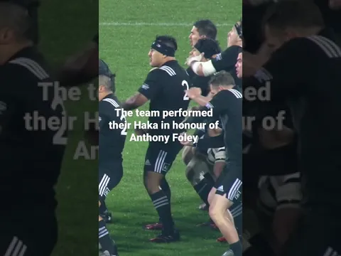 Emotional Haka for Anthony Foley