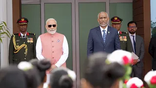 Indian Prime Minister arrives in the Maldives on a state visit