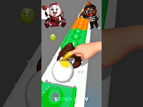 POOP vs EGG! The Funniest 3D ! 🤣🥚 Pop Runner 3D Fun #gaming #shorts #shortfeed #viralshorts