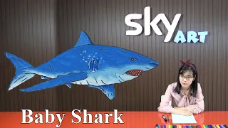 Baby Shark 🐟  How To Draw a Baby Shark easy step by step 🐟 Sky Art Academy