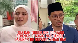 "Dia Dah Tunjuk Diri Dia Yang Sebenar..."! Ramai Nak Cancel' Fazura?! Ini Rupanya Sebab Dia!