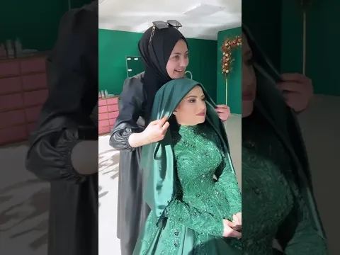 ترتيب حجاب العروسه المحجبه شوفو ام صالون شكد حلوه تشبهني😂😂😂😂😂😂💃🏻💃🏻💃🏻